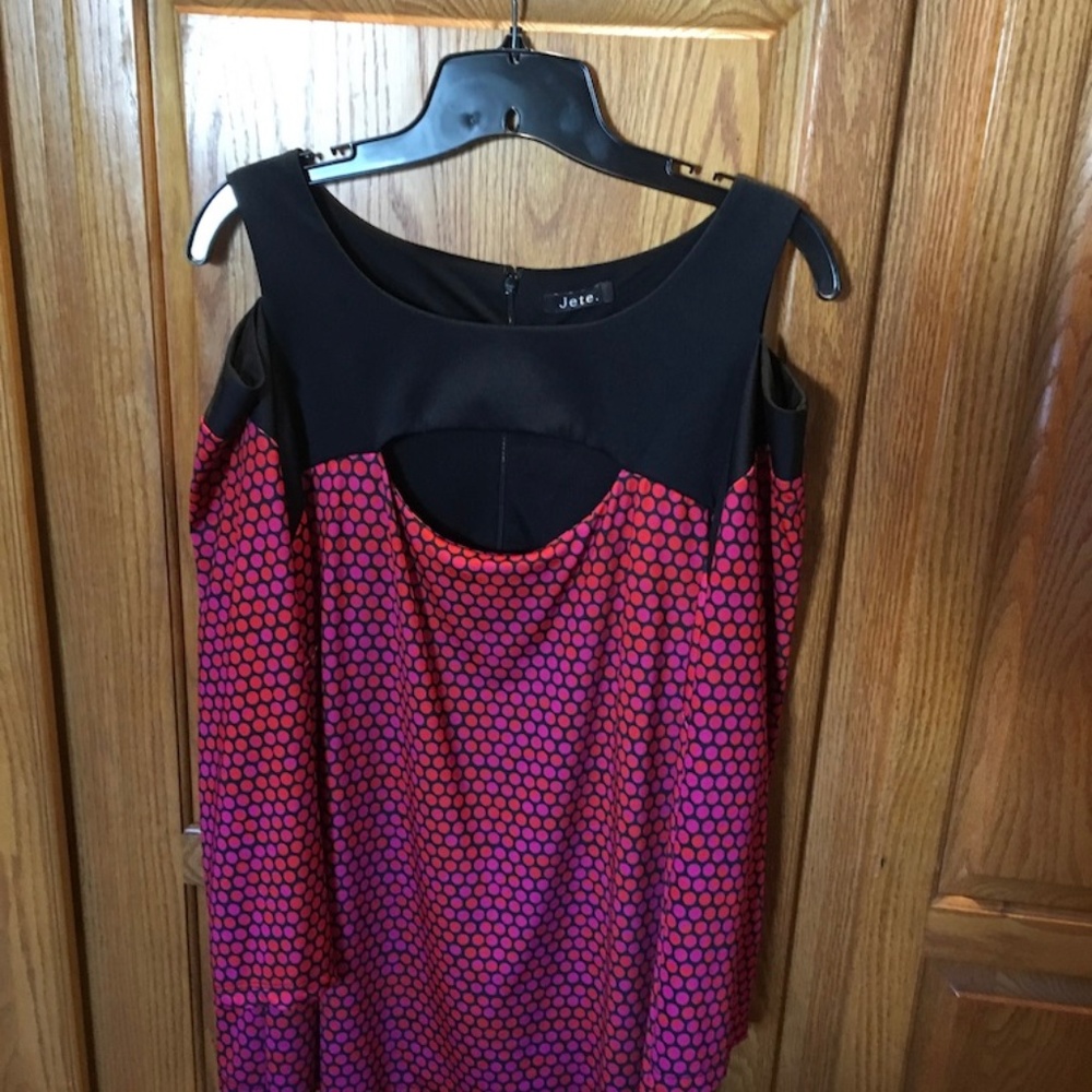 Jete cold shoulder long sleeve blouse 3X